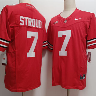 Men's Ohio State Buckeyes #7 C.J. Stroud Red F.U.S.E. Limited Stitched Jersey