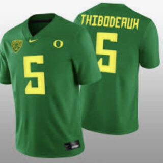 Men's Oregon Duck Green #5 Thiboderuh Jersey