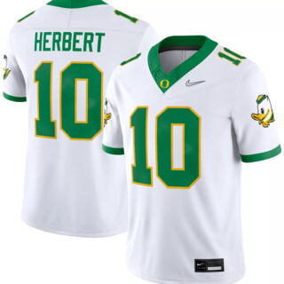 Men's Oregon Ducks Active Player Custom White Dri-FIT Stitched Football Jersey