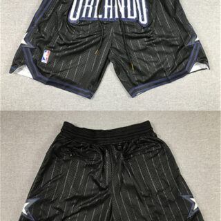 Men's Orlando Magic Black Shorts(Run Small)