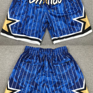 Men's Orlando Magic Blue Shorts(Run Small)