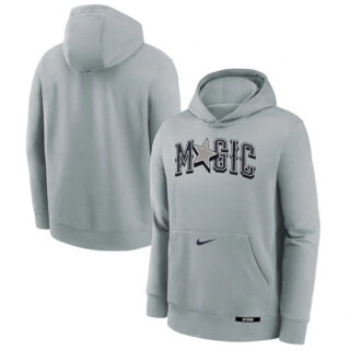 Men's Orlando Magic Silver 2024 25 City Edition Fleece Club Pullover Hoodie