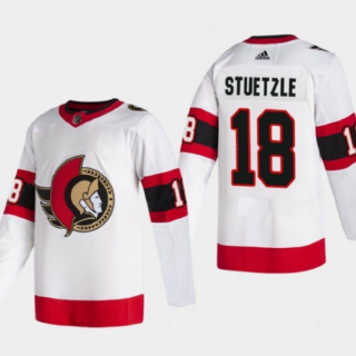 Men's Ottawa Senators #18 Tim Stutzle White Stitched Jersey