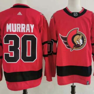 Men's Ottawa Senators #30 Matt Murray Red 2021 Retro Stitched NHL Jersey