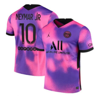 Men's Paris Saint-Germain #10 Neymar Jr Pink Soccer Jersey