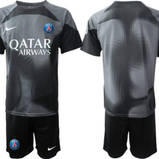 Men's Paris Saint-Germain Custom 2023 Black Soccer Jersey Suit