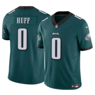 Men's Philadelphia Eagles #0 Bryce Huff Green 2024 F.U.S.E Vapor Untouchable Limited Stitched Football Jersey