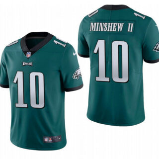 Men's Philadelphia Eagles #10 Gardner Minshew II Green Vapor Untouchable Limited Stitched Jersey