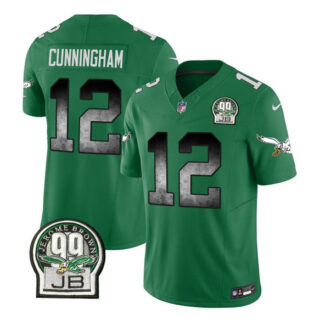Men's Philadelphia Eagles #12 Randall Cunningham Green 2023 F.U.S.E. Throwback Vapor Untouchable Limited Stitched Football Jersey