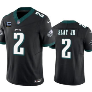 Men's Philadelphia Eagles #2 Darius Slay JR Black F.U.S.E With 3-Star C Patch Vapor Untouchable Limited Stitched Football Jersey