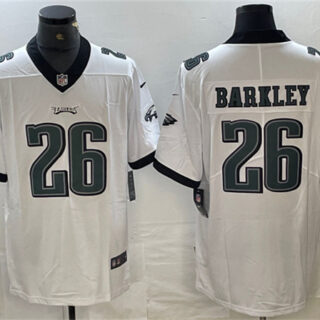 Men's Philadelphia Eagles #26 Saquon Barkley White Vapor Untouchable Limited Football Stitched Jersey