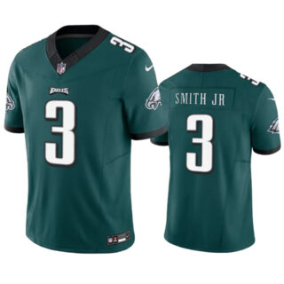 Men's Philadelphia Eagles #3 Nolan Smith JR Green 2023 F.U.S.E. Vapor Untouchable Limited Stitched Football Jersey