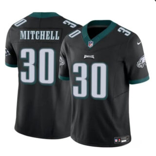 Men's Philadelphia Eagles #30 Quinyon Mitchell Black 2024 Draft F.U.S.E Vapor Untouchable Limited Stitched Football Jersey