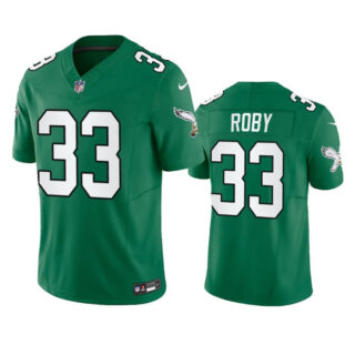 Men's Philadelphia Eagles #33 Bradley Roby Green 2023 F.U.S.E. Throwback Vapor Untouchable Limited Stitched Football Jersey