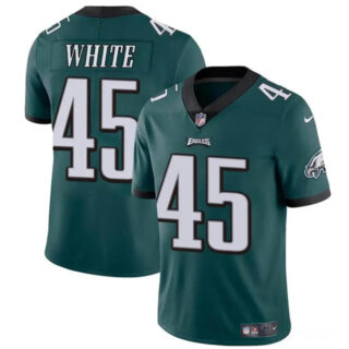 Men's Philadelphia Eagles #45 Devin White Green Vapor Untouchable Limited Stitched Football Jersey