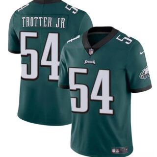 Men's Philadelphia Eagles #54 Jeremiah Trotter Jr Green 2024 Draft Vapor Untouchable Limited Stitched Football Jersey