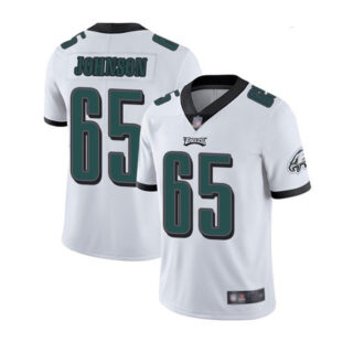 Men's Philadelphia Eagles #65 Lane Johnson White Vapor Untouchable Limited Stitched Jersey