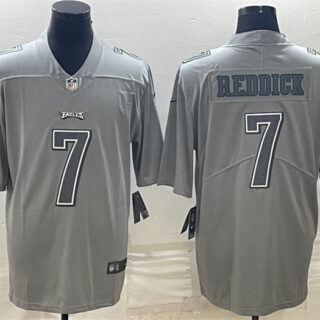 Men's Philadelphia Eagles #7 Haason Reddick Gray Atmosphere Fashion Stitched Jersey
