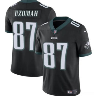 Men's Philadelphia Eagles #87 C.J. Uzomah Black Vapor Untouchable Limited Stitched Football Jersey