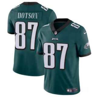 Men's Philadelphia Eagles #87 Jahan Dotson Green Vapor Untouchable Limited Stitched Football Jersey