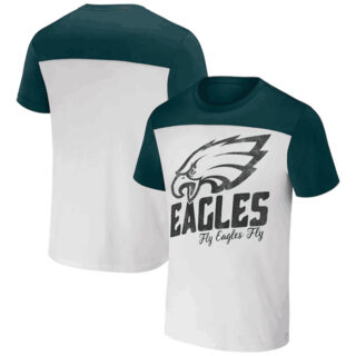 Men's Philadelphia Eagles Cream Green X Darius Rucker Collection Colorblocked T-Shirt