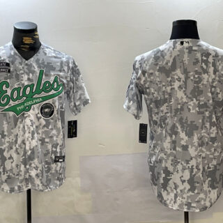 Men's Philadelphia Eagles big logo 2024 F.U.S.E Arctic Camo Salute To Service Limited Stitched Jerseys
