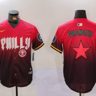Men's Philadelphia Phillies Phanatic Red City Connect Limited Stitched Jerseys