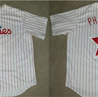 Men's Philadelphia Phillies White Cool Base Stitched Jersey