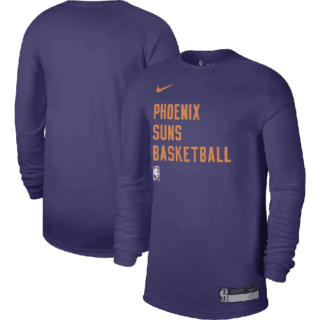 Men's Phoenix Suns Purple 2023 24 Legend On-Court Practice Long Sleeve T-Shirt