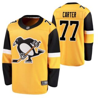 Men's Pittsburgh Penguins #77 Jeff Carter 2021 Yellow Jersey