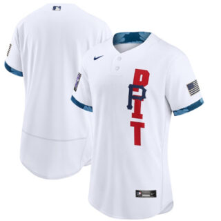 Men's Pittsburgh Pirates Blank 2021 White All-Star Flex Base Stitched MLB Jersey