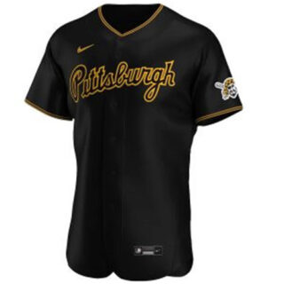 Men's Pittsburgh Pirates Custom Nike Flexbase Black Jersey