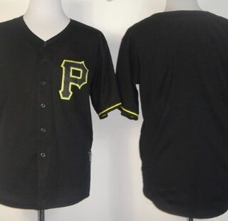 Men's Pittsburgh Pirates Customized Black Fashion Jersey