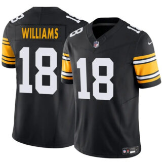 Men's Pittsburgh Steelers #18 Mike Williams Black 2024 F.U.S.E. Alternate Vapor Untouchable Limited Stitched Jersey