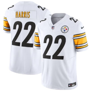Men's Pittsburgh Steelers #22 Najee Harris White 2023 F.U.S.E. Vapor Untouchable Limited Stitched Jersey