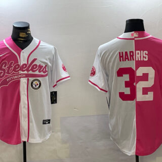 Men's Pittsburgh Steelers #32 Franco Harris Franco Harris Franco Harris 2024 Arctic Red White Salute To Service Stitched Baseball Jerseys