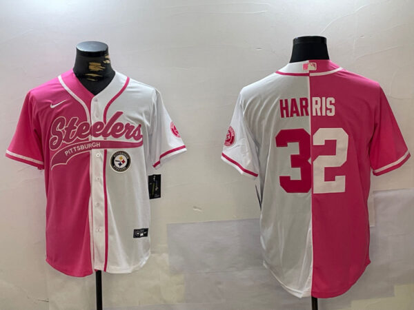 Men's Pittsburgh Steelers #32 Franco Harris Franco Harris Franco Harris 2024 Arctic Red White Salute To Service Stitched Baseball Jerseys