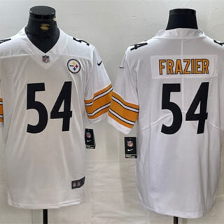 Men's Pittsburgh Steelers #54 Zach Frazier White Vapor Untouchable Limited Stitched Jersey