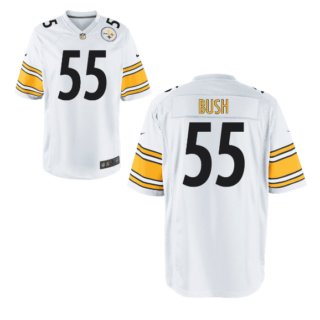Men's Pittsburgh Steelers #55 Devin Bush White Vapor Limited Jersey