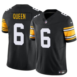 Men's Pittsburgh Steelers #6 Patrick Queen Black 2023 F.U.S.E. Vapor Untouchable Limited Football Stitched Jersey