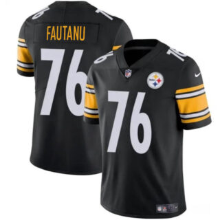 Men's Pittsburgh Steelers #76 Troy Fautanu Black Vapor Untouchable Limited Stitched Jersey