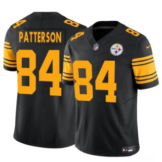 Men's Pittsburgh Steelers #84 Cordarrelle Patterson Black 2024 F.U.S.E. Color Rush Limited Stitched Jersey