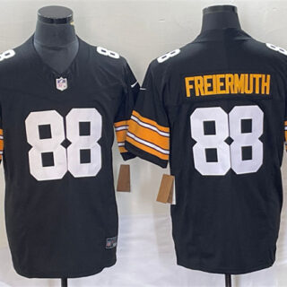 Men's Pittsburgh Steelers #88 Pat Freiermuth Black 2023 F.U.S.E. Vapor Limited Stitched Jersey