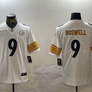 Men's Pittsburgh Steelers #9 Chris Boswell White Vapor Untouchable Stitched Jersey