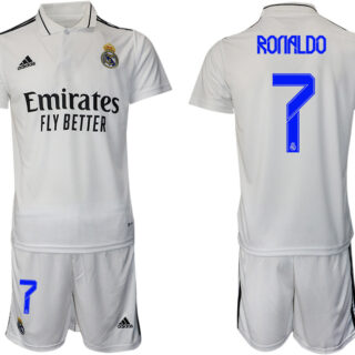 Men's Real Madrid Home #7 Ronaldo Jerseys