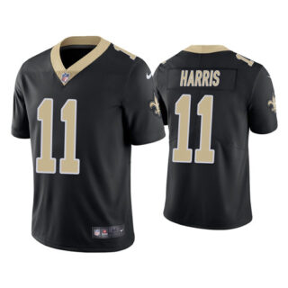 Men's Saints #11 Deonte Harris Vapor Untouchable Limited Black Jersey