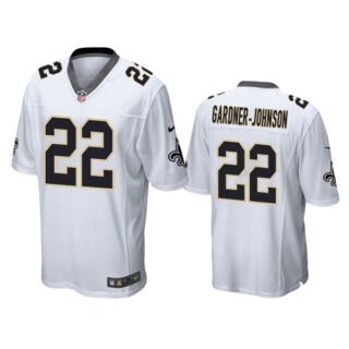 Men's Saints #22 Chauncey Gardner-Johnson 2019 NFL White Vapor Limited Jersey