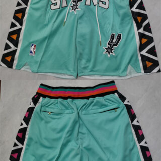 Men's San Antonio Spurs Teal City Edition Shorts (Run Small)