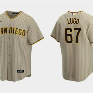 Men's San Diego Padres #67 Seth Lugo Tan Cool Base Stitched Jersey