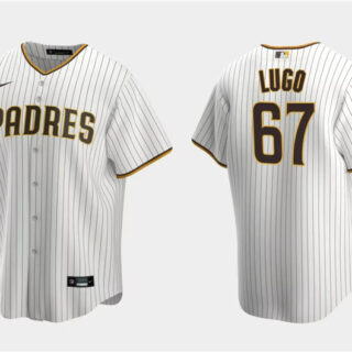 Men's San Diego Padres #67 Seth Lugo White Cool Base Stitched Jersey